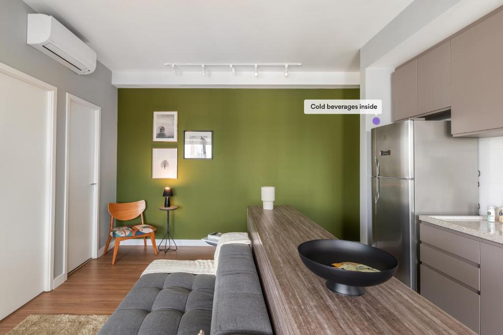  Apartamento mobiliado com vaga - Vila Olímpia