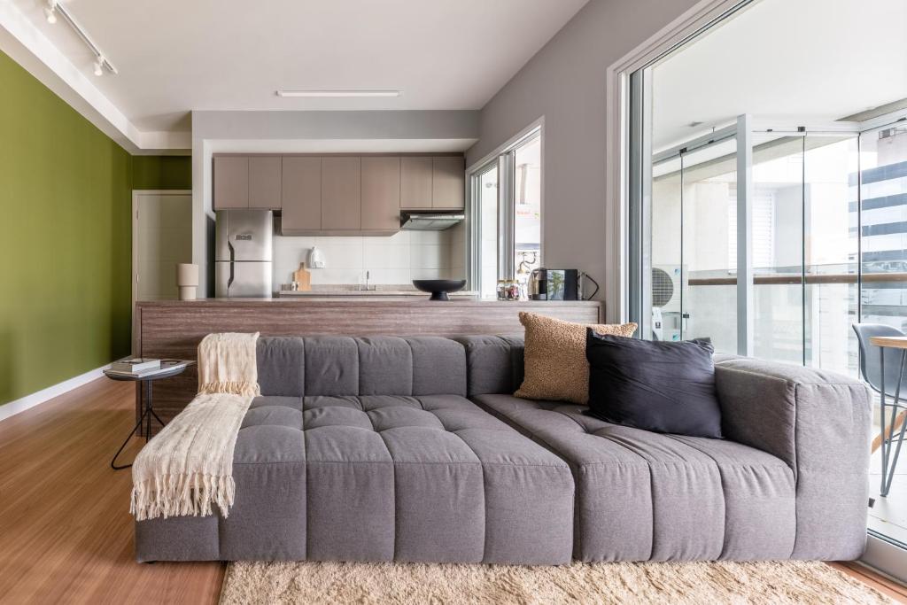  Apartamento mobiliado com vaga - Vila Olímpia