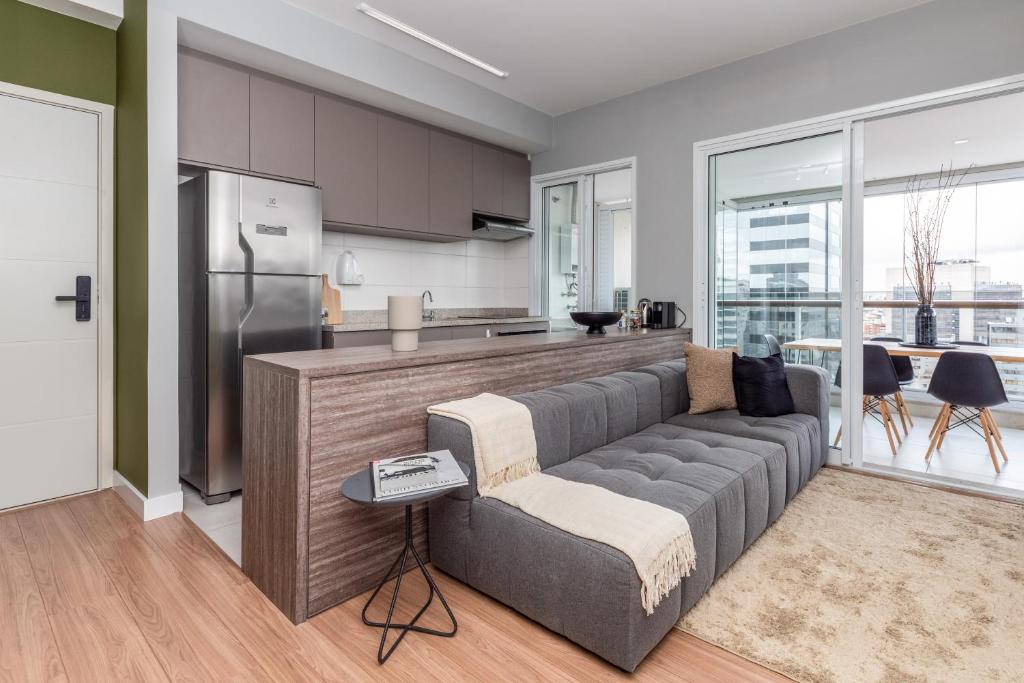  Apartamento mobiliado com vaga - Vila Olímpia