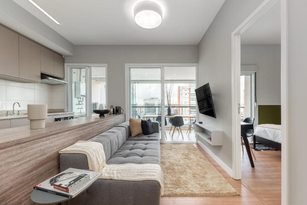  Apartamento mobiliado com vaga - Vila Olímpia