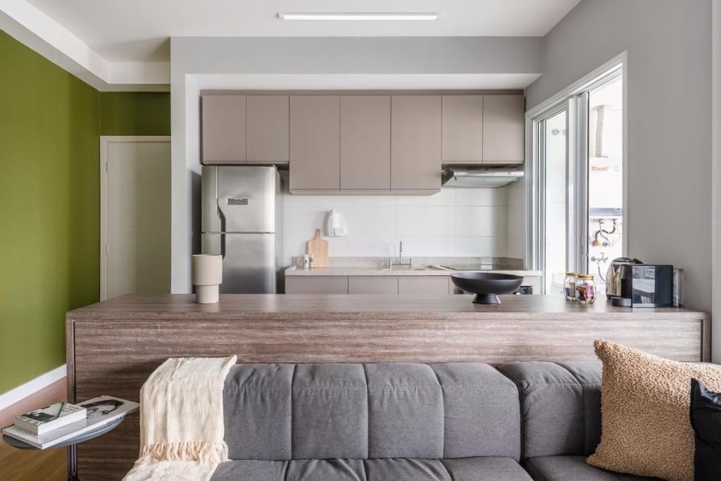  Apartamento mobiliado com vaga - Vila Olímpia