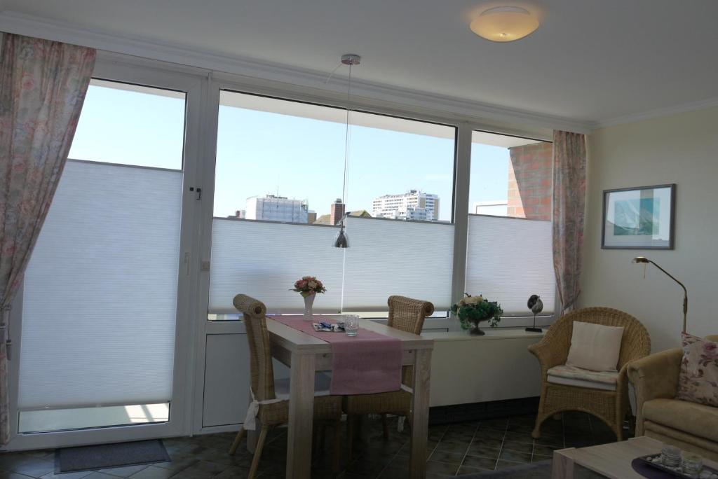 Et opholdsområde på Ferienwohnung Schieko