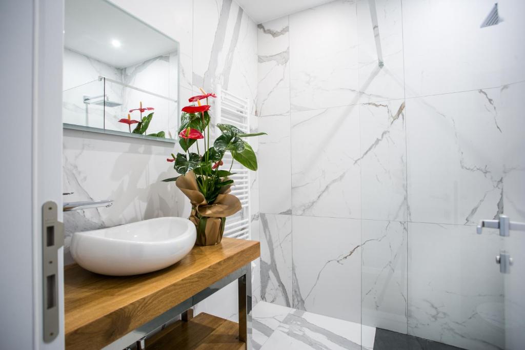 Ένα μπάνιο στο Kaša Rooms 2