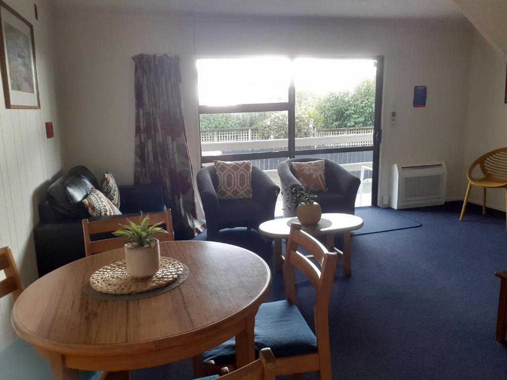 Posezení v ubytování Moeraki Beach Motels