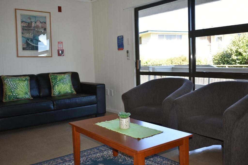 Posezení v ubytování Moeraki Beach Motels