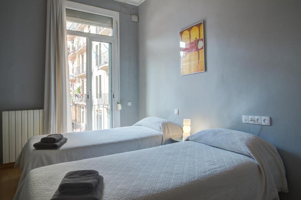 Posteľ alebo postele v izbe v ubytovaní Luxury Central Apartment