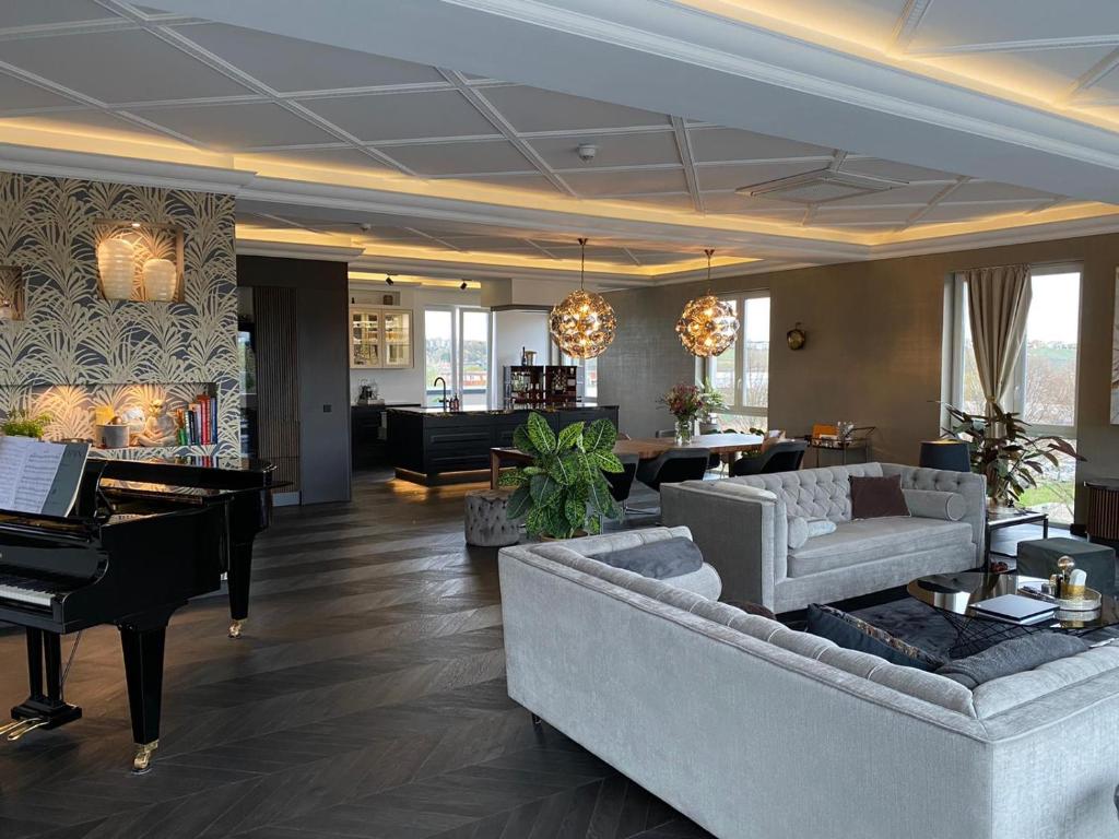 Posezení v ubytování Hotel Zuckerfabrik