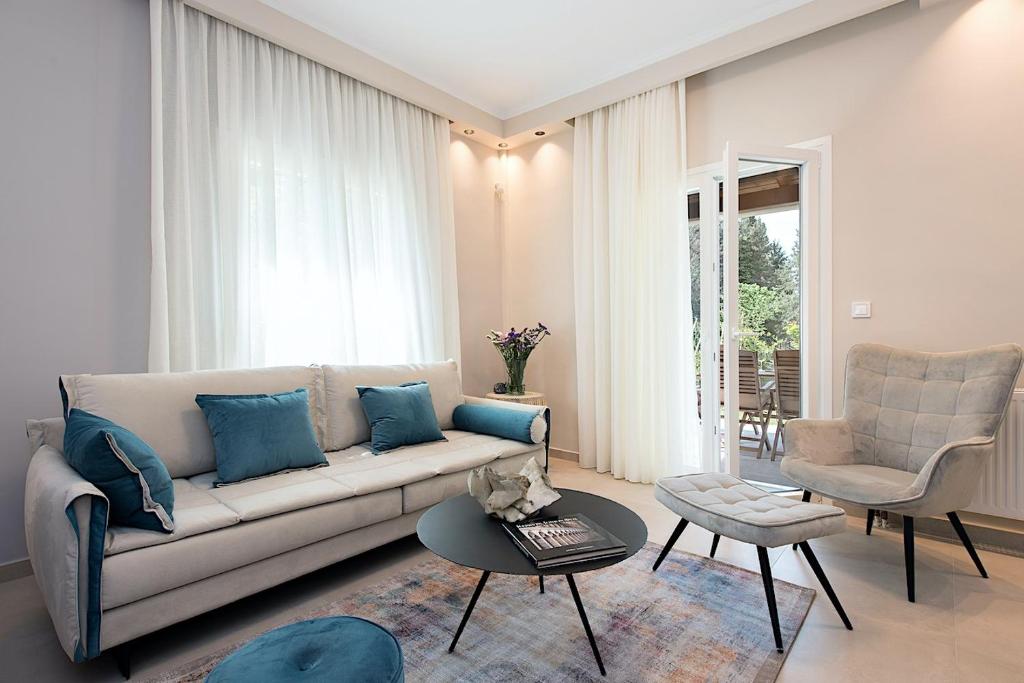 Posezení v ubytování Maritasa House
