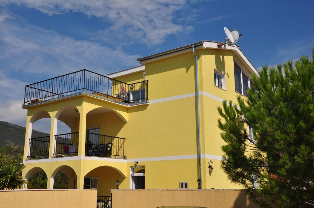 Balkón nebo terasa v ubytování Apartments Villa-G Lustica