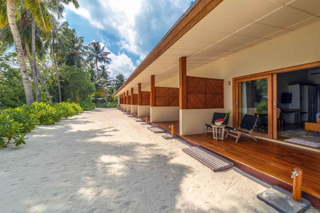 Zahrada ubytování Fiyavalhu Resort Maldives
