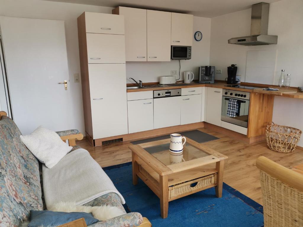 Kuchyň nebo kuchyňský kout v ubytování Haus Edelweiss Jungholz