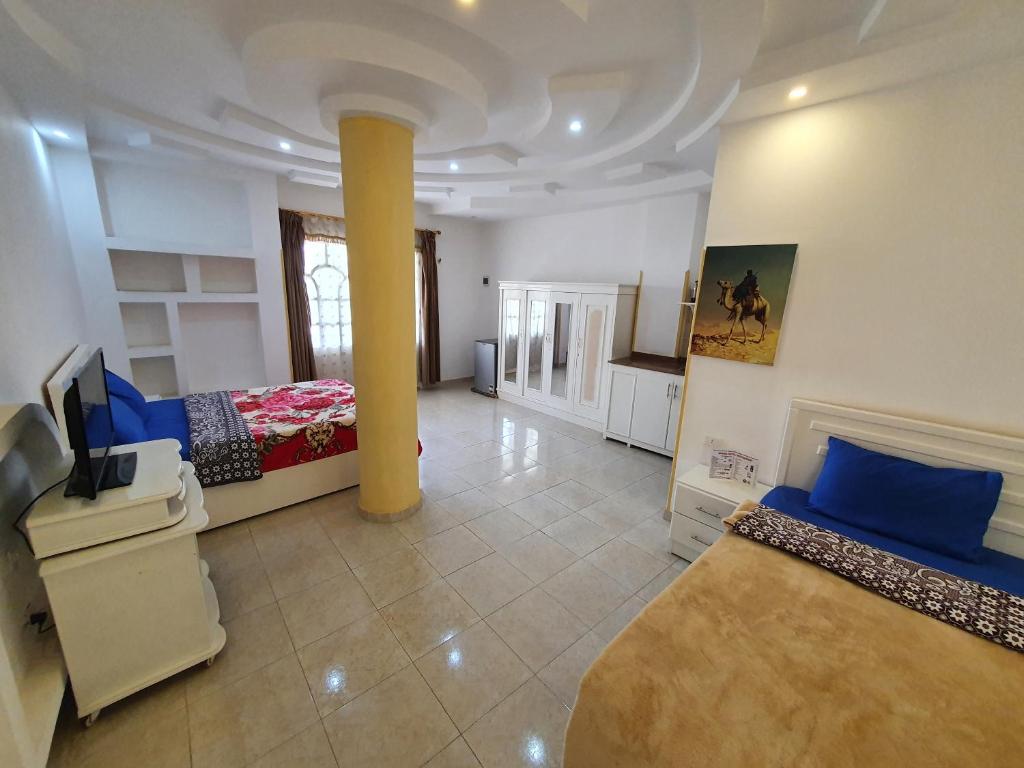TV a/nebo společenská místnost v ubytování Spring Hotel Luxor