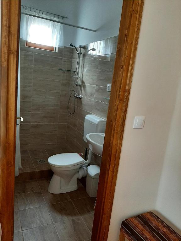 Kúpeľňa v ubytovaní Farkas Piroska Vendégház