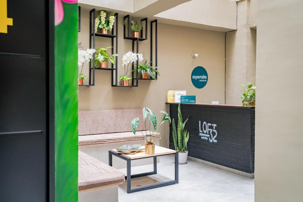 Posezení v ubytování Loft 32 Medellín Living