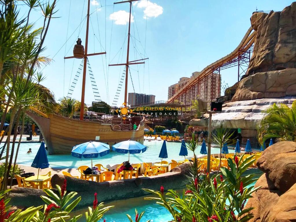  Hotel diRoma Piazza acesso ao diRoma Acqua Park/Splash CH Caldas Novas Hospedagem