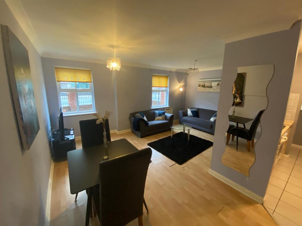 Χώρος καθιστικού στο Bambz Apartment 3