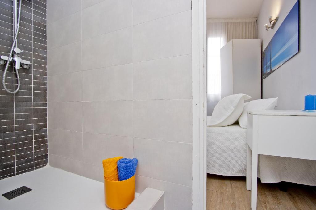 Kúpeľňa v ubytovaní Barcelona City Hotel