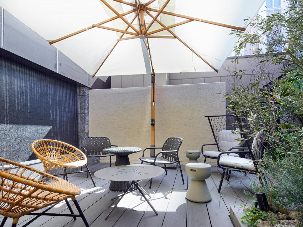 Patio nebo venkovní prostory v ubytování Agora Tokyo Ginza