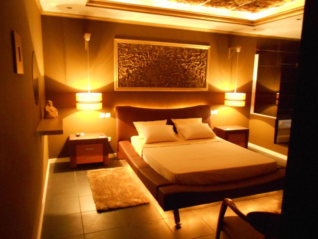 Llit o llits en una habitació de São Gonçalo - Alojamento