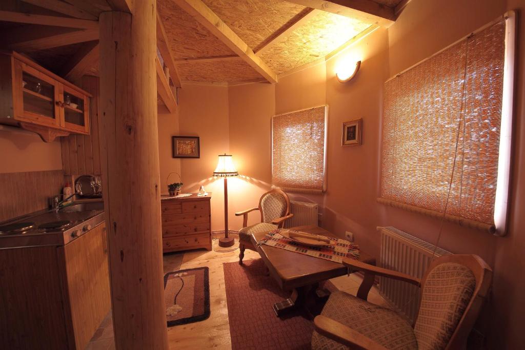 Istumisnurk majutusasutuses Art Apartments Minic
