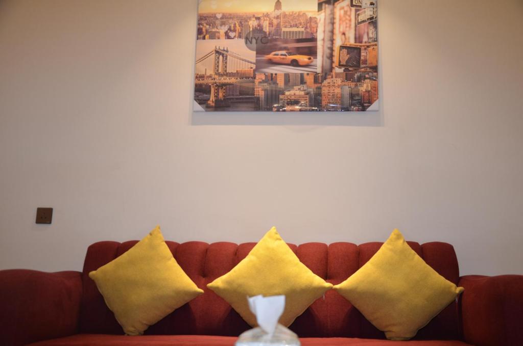 Posezení v ubytování Alwan apartment hotel