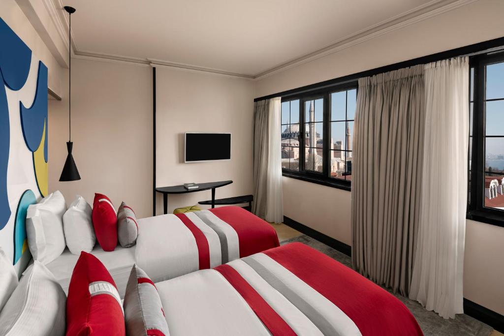 Cama ou camas em um quarto em Sura Hagia Sophia Hotel