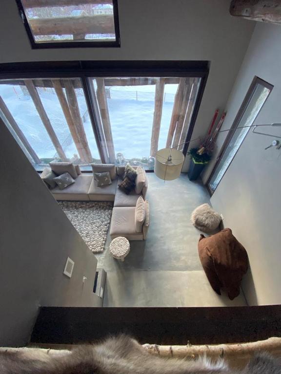 Istumisnurk majutusasutuses Chalet Ca d'Martin