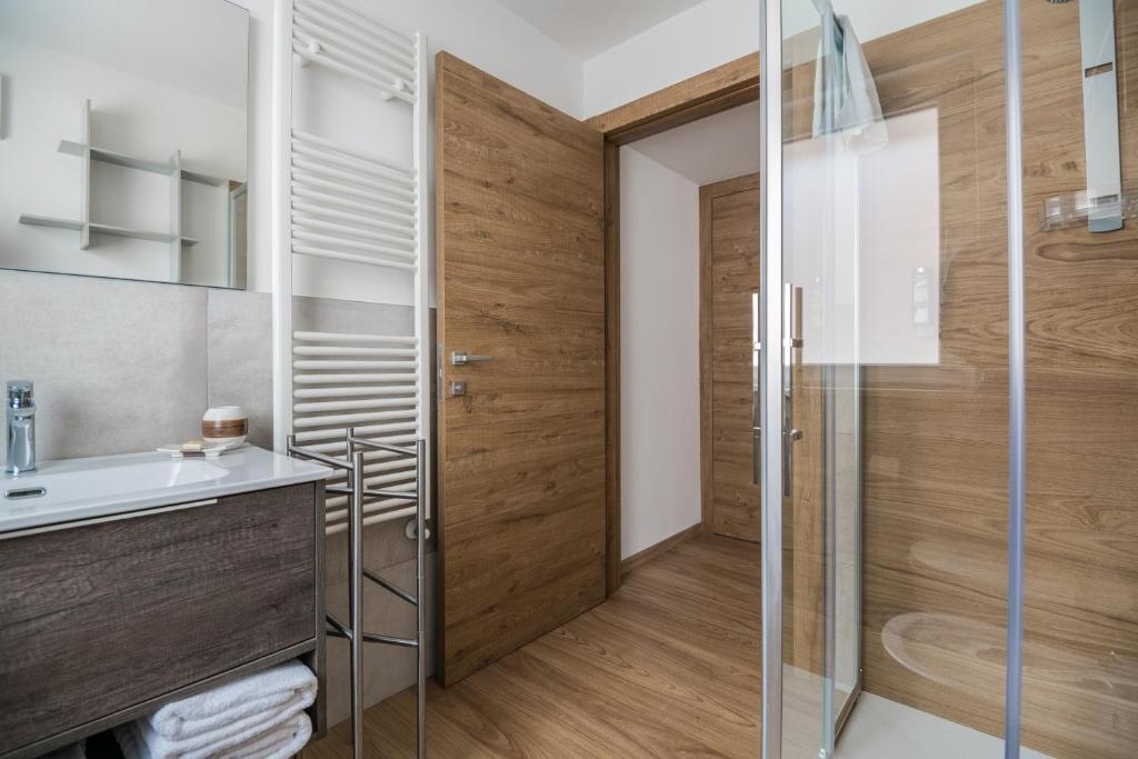 Koupelna v ubytování Piccola Cesa B&B