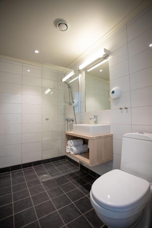Koupelna v ubytování Lærdal Hotel