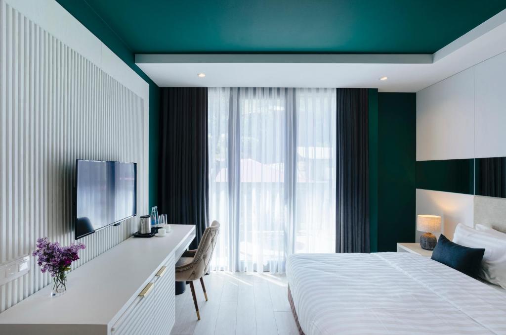 Original Boutique Hotel - 豪华双人房间与阳台