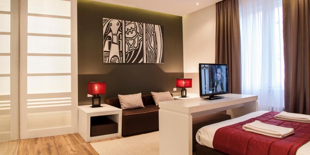 Voodi või voodid majutusasutuse Eden Garden Suites toas