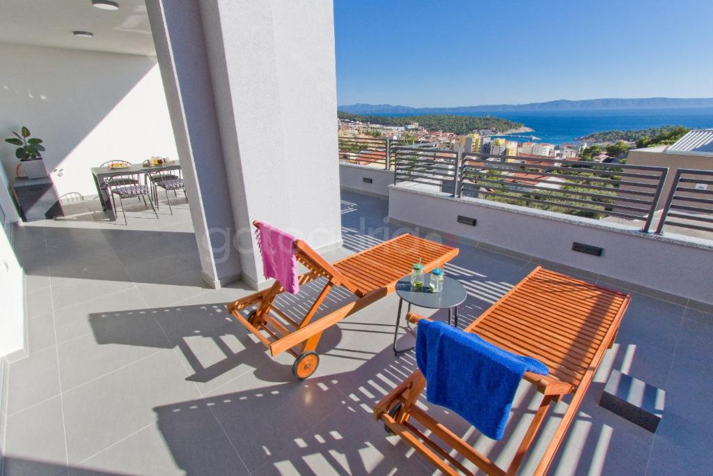 Balkón alebo terasa v ubytovaní Penthouse With Panoramic View Ally