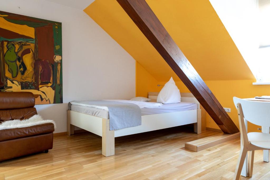 Postel nebo postele na pokoji v ubytování Scheid´s Hotel – Restaurant