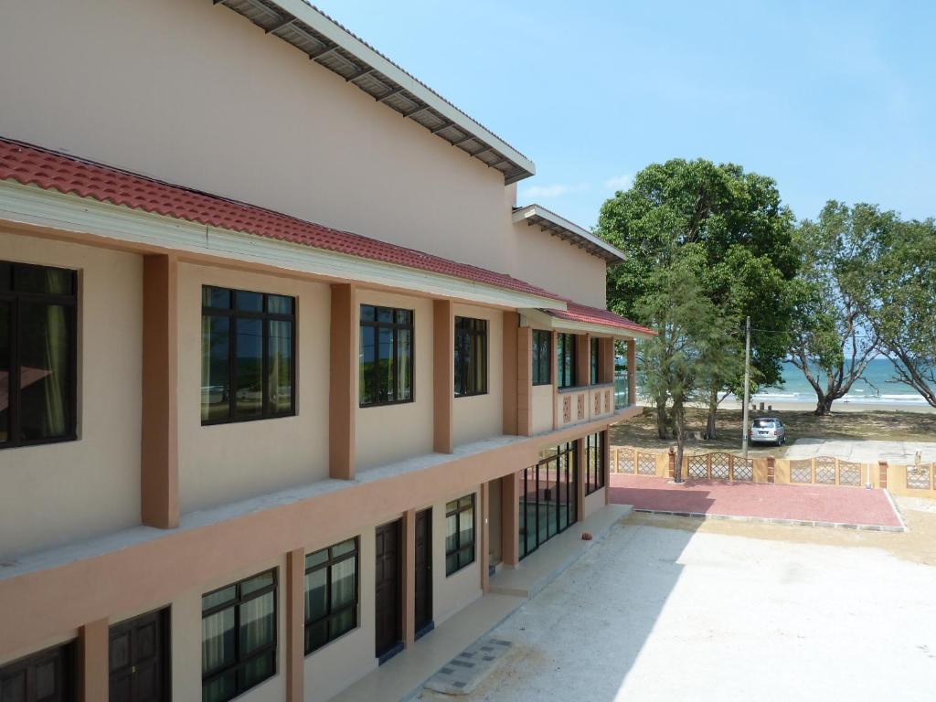 a view of the outside of a school building at Cempaka Beach Resort in Kuantan
