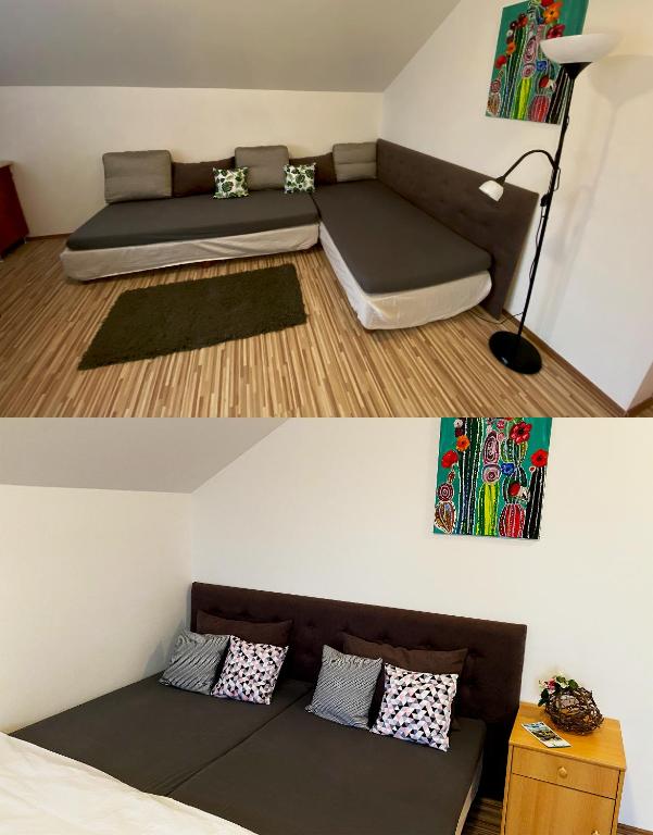 A seating area at Bóbita Apartman