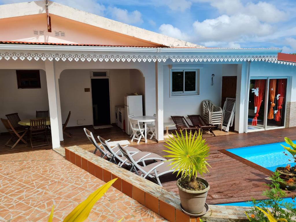 Patio nebo venkovní prostory v ubytování La Villa Rosier