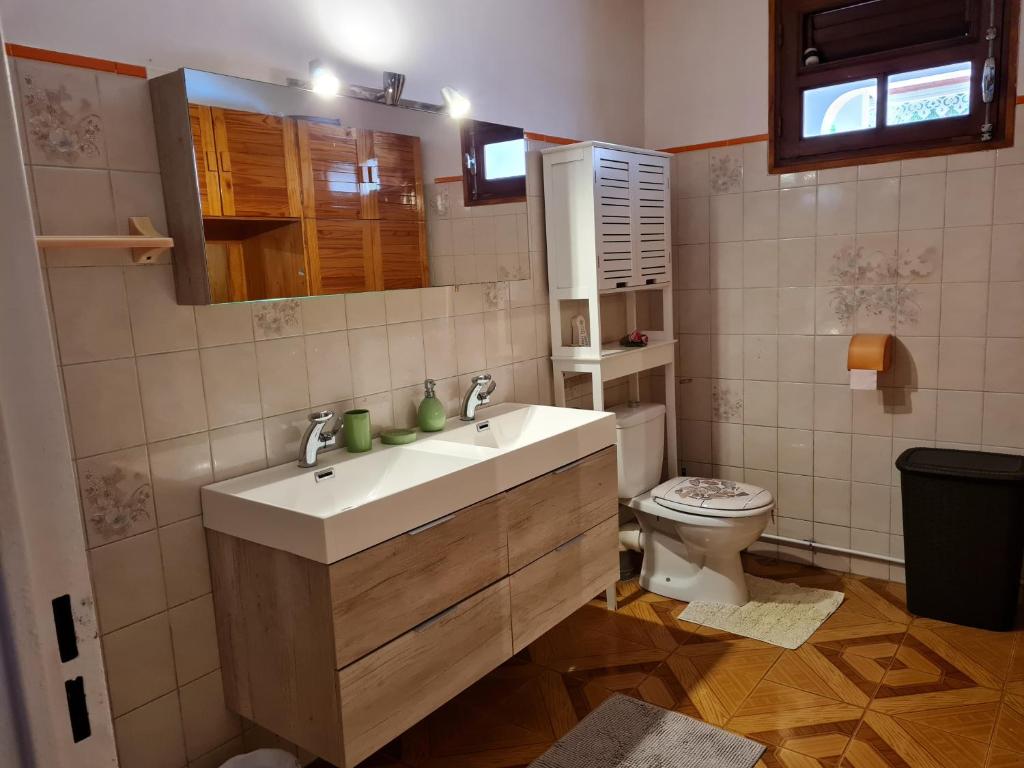 Koupelna v ubytování La Villa Rosier
