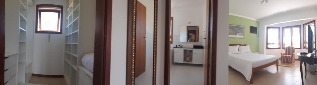 Postel nebo postele na pokoji v ubytování Bendito Recanto
