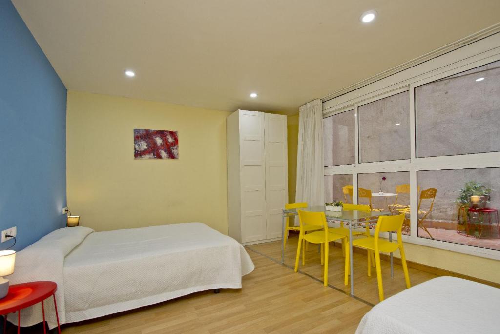 Postel nebo postele na pokoji v ubytování Barcelona City Apartment