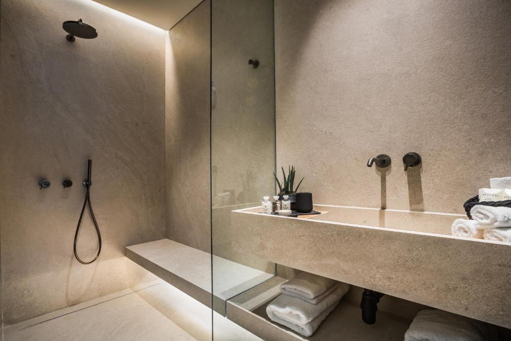 Koupelna v ubytování Canale Hotel & Suites