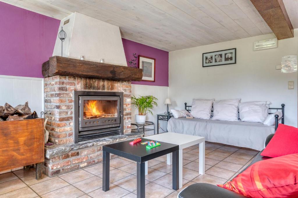 Posezení v ubytování Château Ferme de Laval