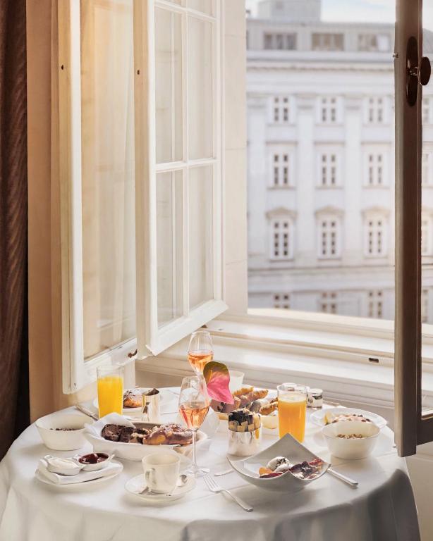 Možnosti snídaně pro hosty v ubytování Park Hyatt Vienna
