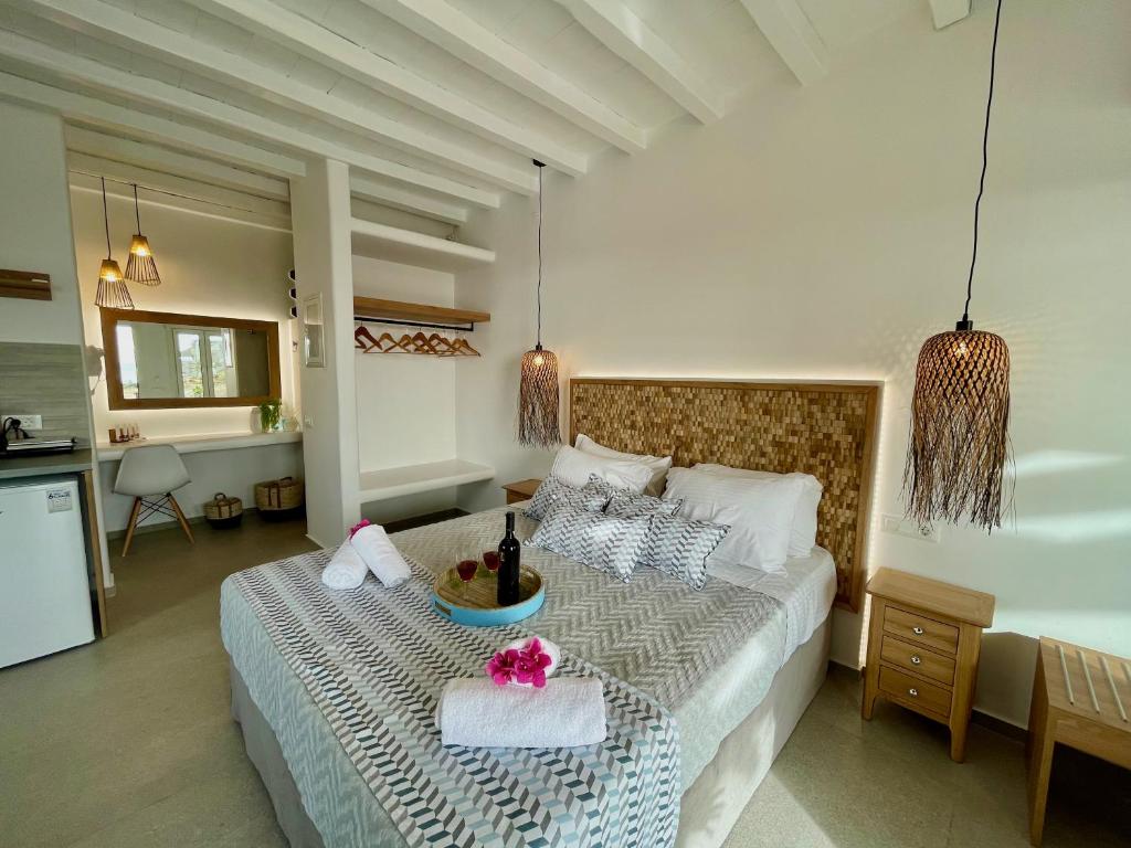 Postel nebo postele na pokoji v ubytování Paradisia Villas
