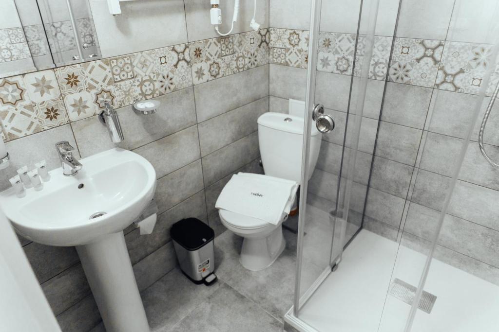 Koupelna v ubytování готель Тячів