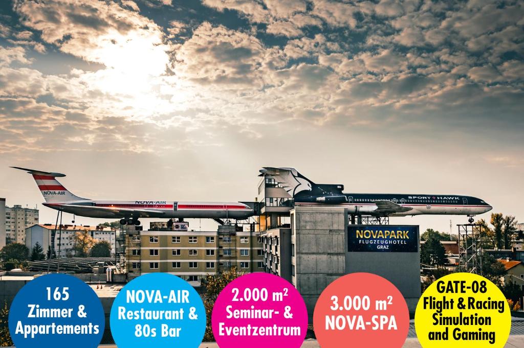 NOVAPARK Flugzeughotel Graz - Resim 20