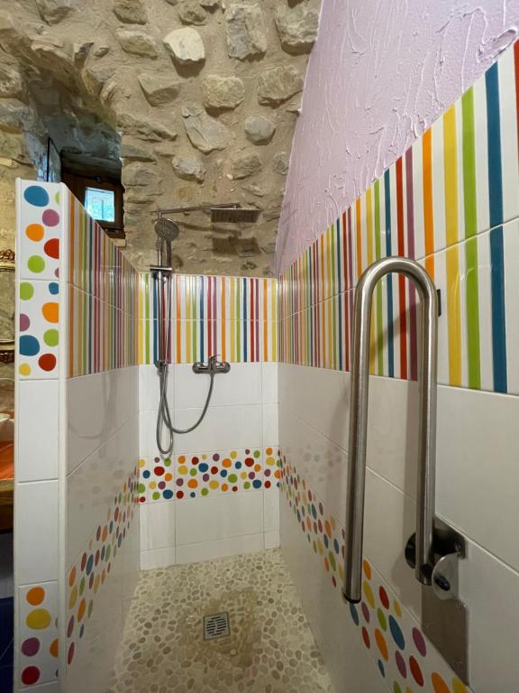 Koupelna v ubytování Mas Tulsà Casa Rural Girona