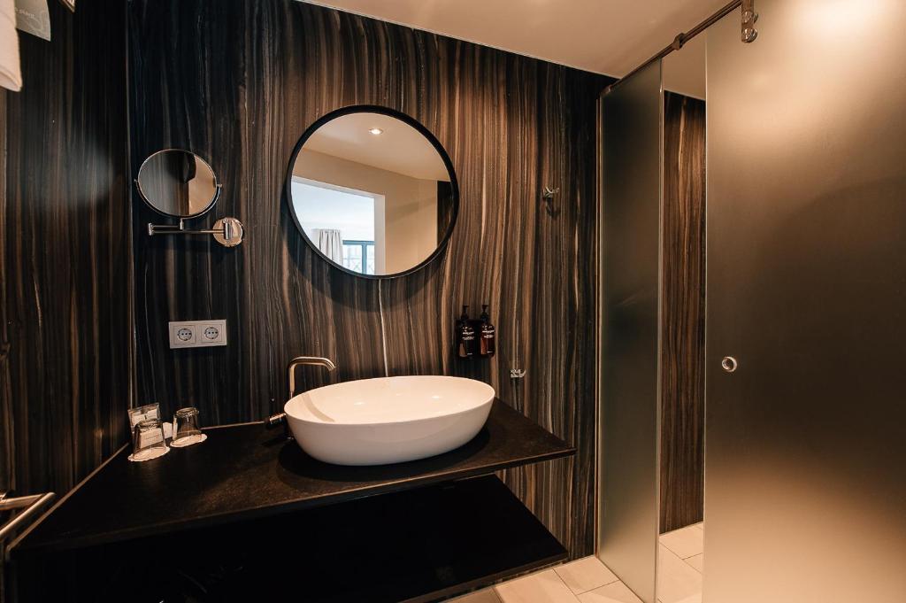 Koupelna v ubytování Hotel Freihof