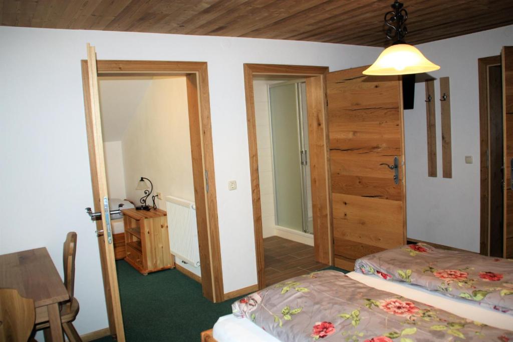 Postel nebo postele na pokoji v ubytování Blonbauer