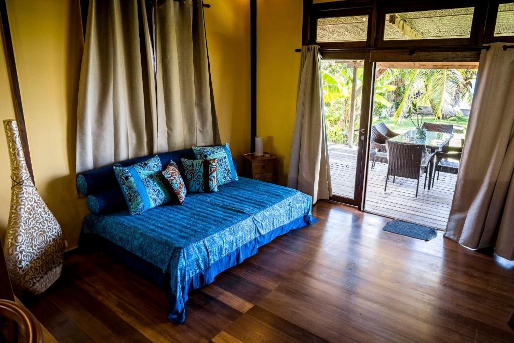 Posezení v ubytování Bora Bora waterfront sunrise villa