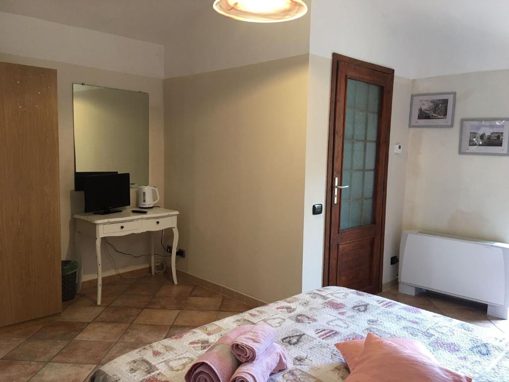 TV a/nebo společenská místnost v ubytování B&B sotto le mura